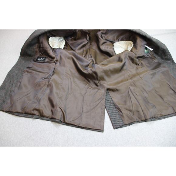 Lauren Ralph Lauren Blazer Mens 40R Gray Houndstooth 2 Button Single Breasted - Picture 5 of 10